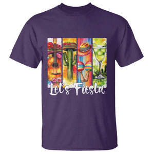 Lets Fiesta T Shirt Funny Cinco De Mayo Party Celebration TS12 Purple Print Your Wear