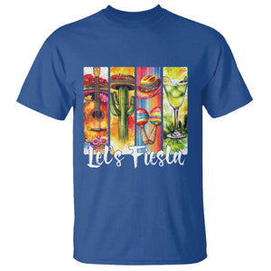 Lets Fiesta T Shirt Funny Cinco De Mayo Party Celebration TS12 Royal Blue Print Your Wear