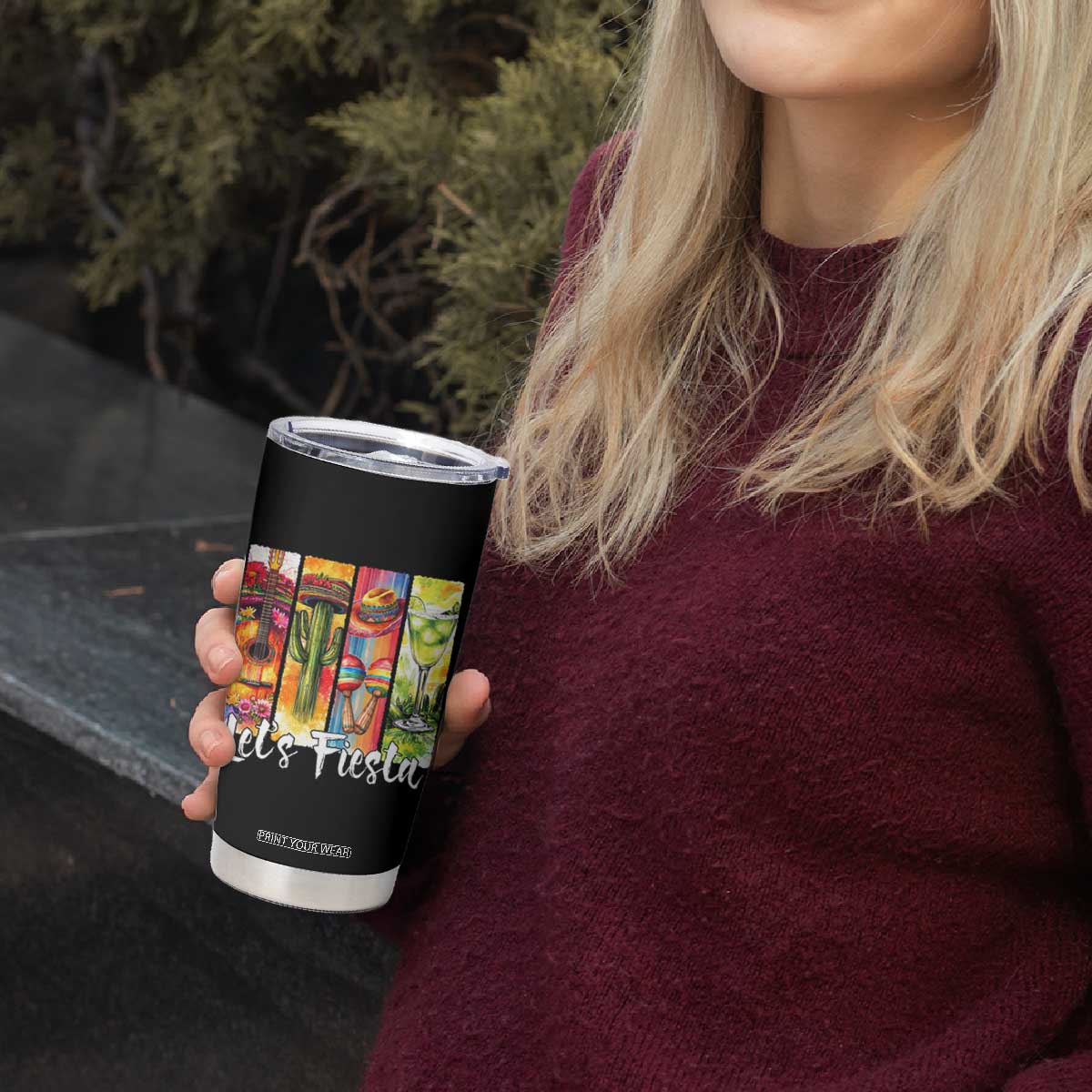 Lets Fiesta Tumbler Cup Funny Cinco De Mayo Party Celebration TS12 Print Your Wear