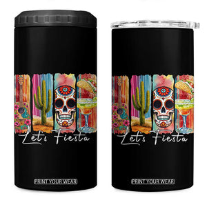 Cinco De Mayo Lets Fiest 4 in 1 Can Cooler Tumbler Funny Mexican Party Gift TS12 One Size: 16 oz Black Print Your Wear