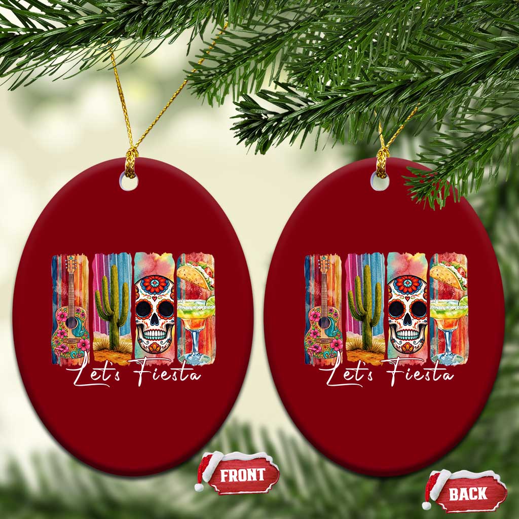 Cinco De Mayo Lets Fiest Ceramic Ornament Funny Mexican Party Gift TS12 Print Your Wear