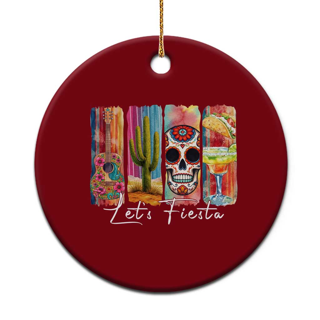 Cinco De Mayo Lets Fiest Ceramic Ornament Funny Mexican Party Gift TS12 1pc Red Print Your Wear