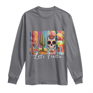 Cinco De Mayo Lets Fiest Long Sleeve Shirt Funny Mexican Party Gift TS12 Charcoal Print Your Wear