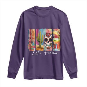 Cinco De Mayo Lets Fiest Long Sleeve Shirt Funny Mexican Party Gift TS12 Purple Print Your Wear