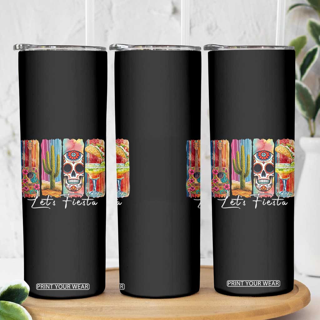 Cinco De Mayo Lets Fiest Skinny Tumbler Funny Mexican Party Gift TS12 Print Your Wear