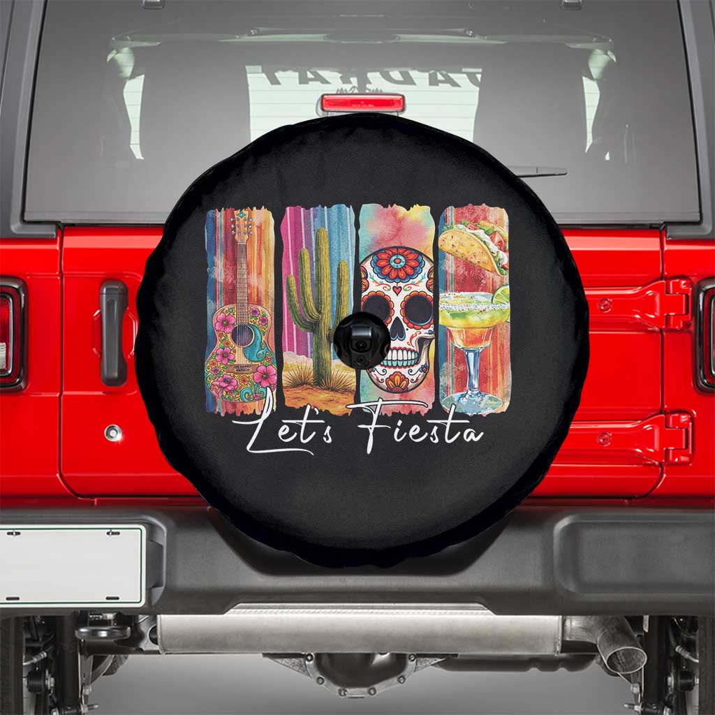 Cinco De Mayo Lets Fiest Spare Tire Cover Funny Mexican Party Gift TS12 Black Print Your Wear