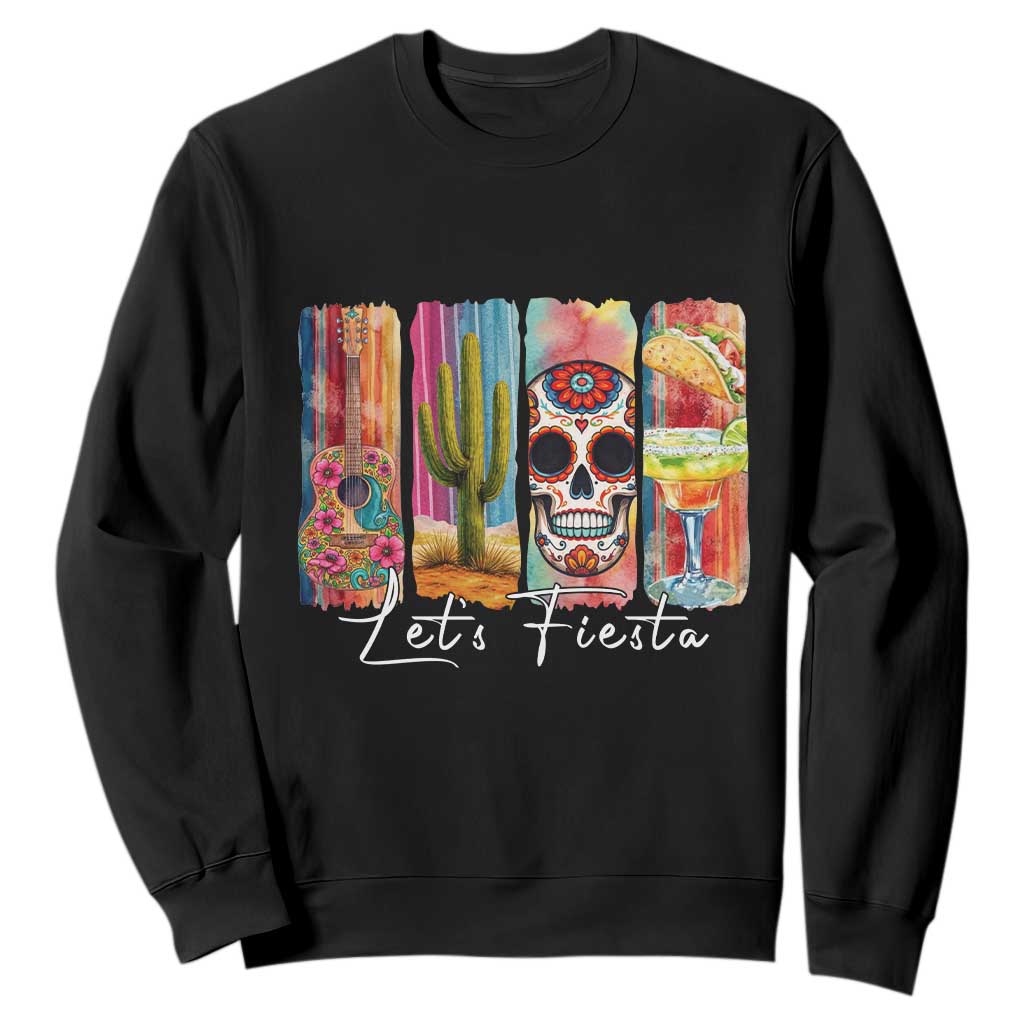 Cinco De Mayo Lets Fiest Sweatshirt Funny Mexican Party Gift TS12 Black Print Your Wear