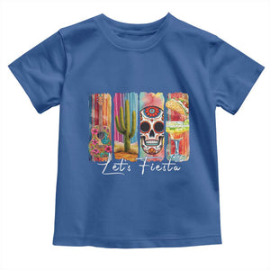 Cinco De Mayo Lets Fiest Toddler T Shirt Funny Mexican Party Gift TS12 Royal Blue Print Your Wear