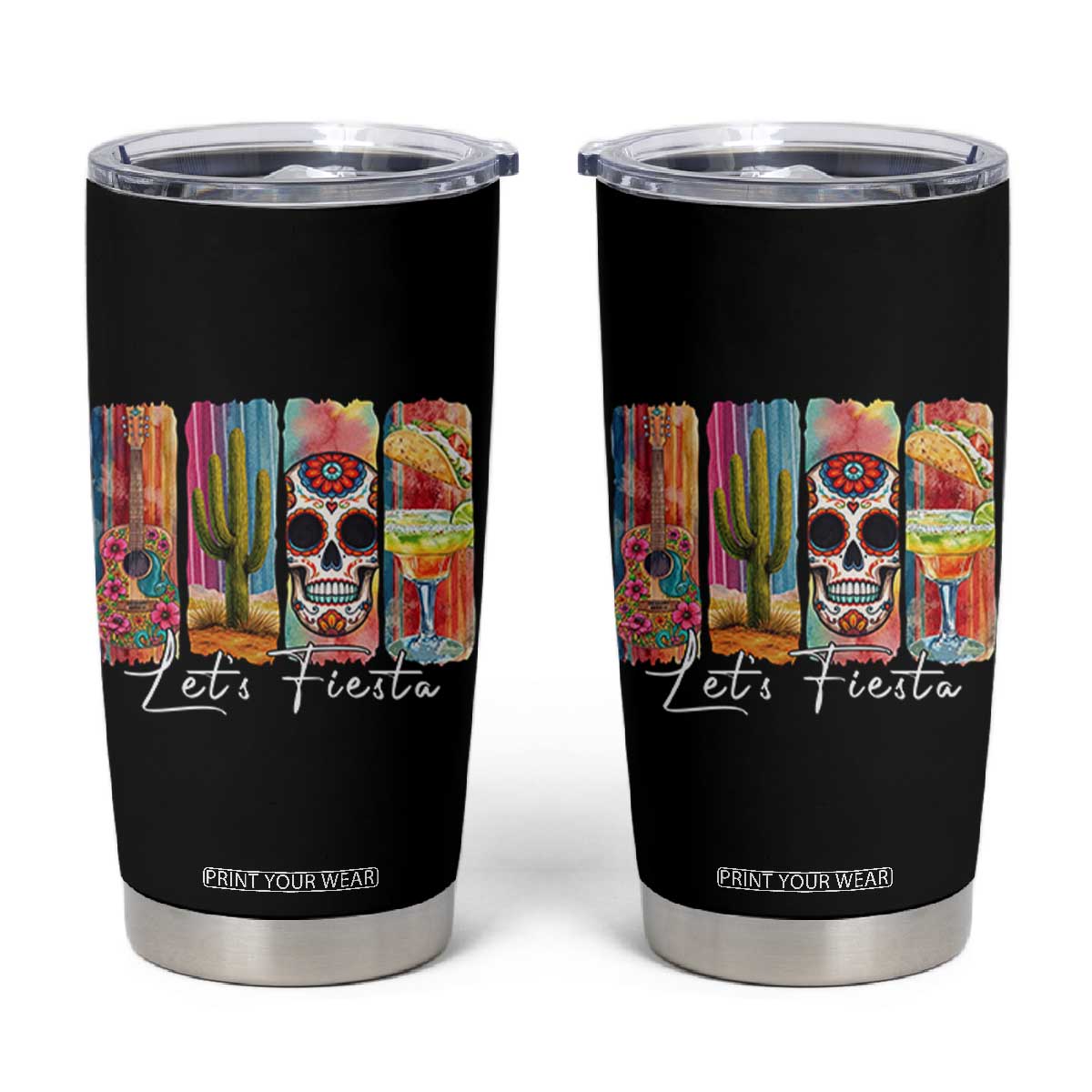 Cinco De Mayo Lets Fiest Tumbler Cup Funny Mexican Party Gift TS12 Black Print Your Wear