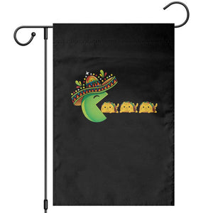 Cinco De Mayo Retro Game Garden Flag Funny Sombrero Character Chasing Taco Cat TS12 Black Print Your Wear