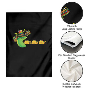Cinco De Mayo Retro Game Garden Flag Funny Sombrero Character Chasing Taco Cat TS12 Print Your Wear