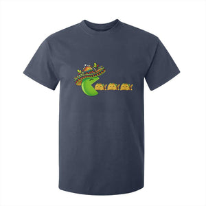 Cinco De Mayo Retro Game T Shirt For Kid Funny Sombrero Character Chasing Taco Cat TS12 Navy Print Your Wear