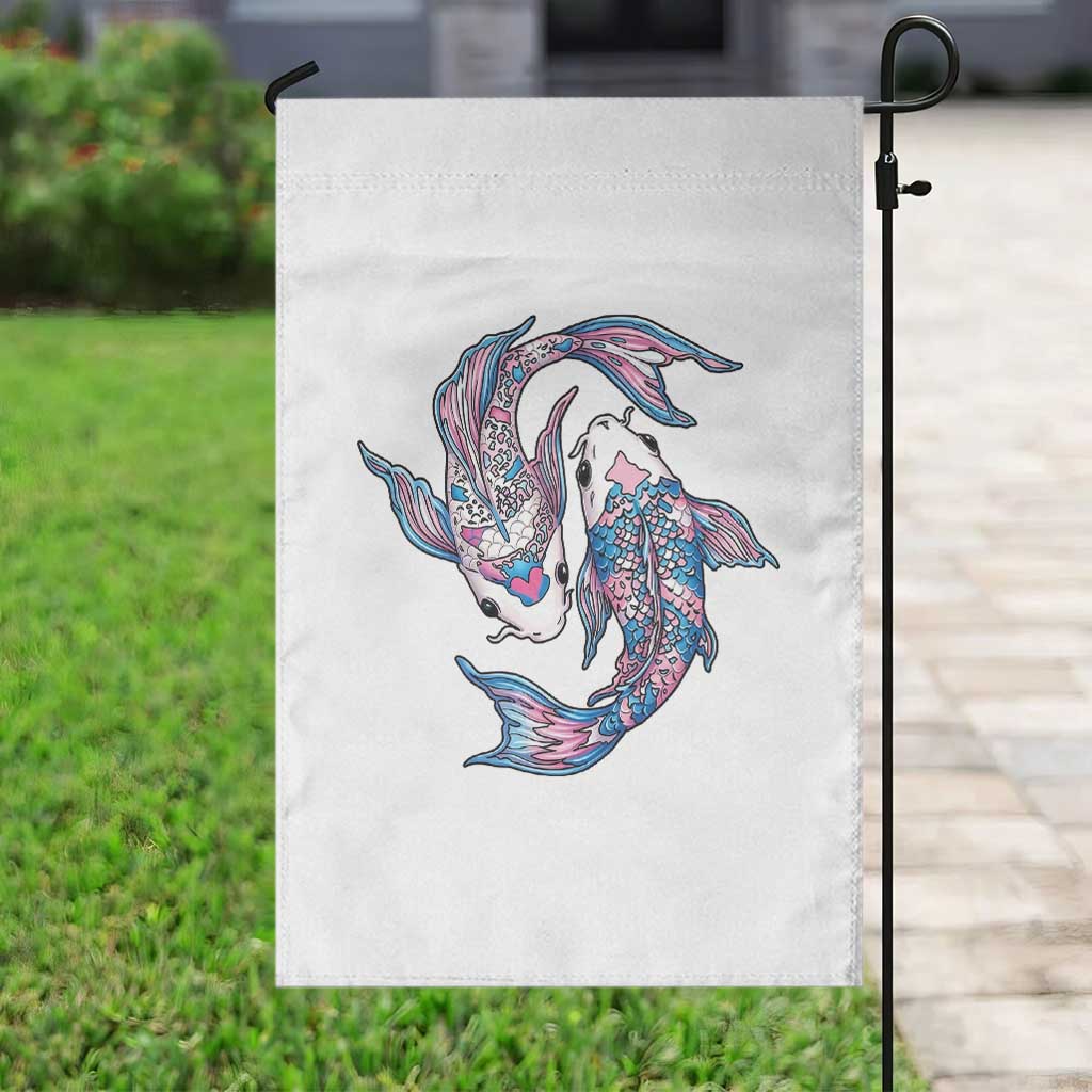 Transgender Ally Koi Fish Garden Flag Funny Japanese Art Graphic TS12 Print Your Wear