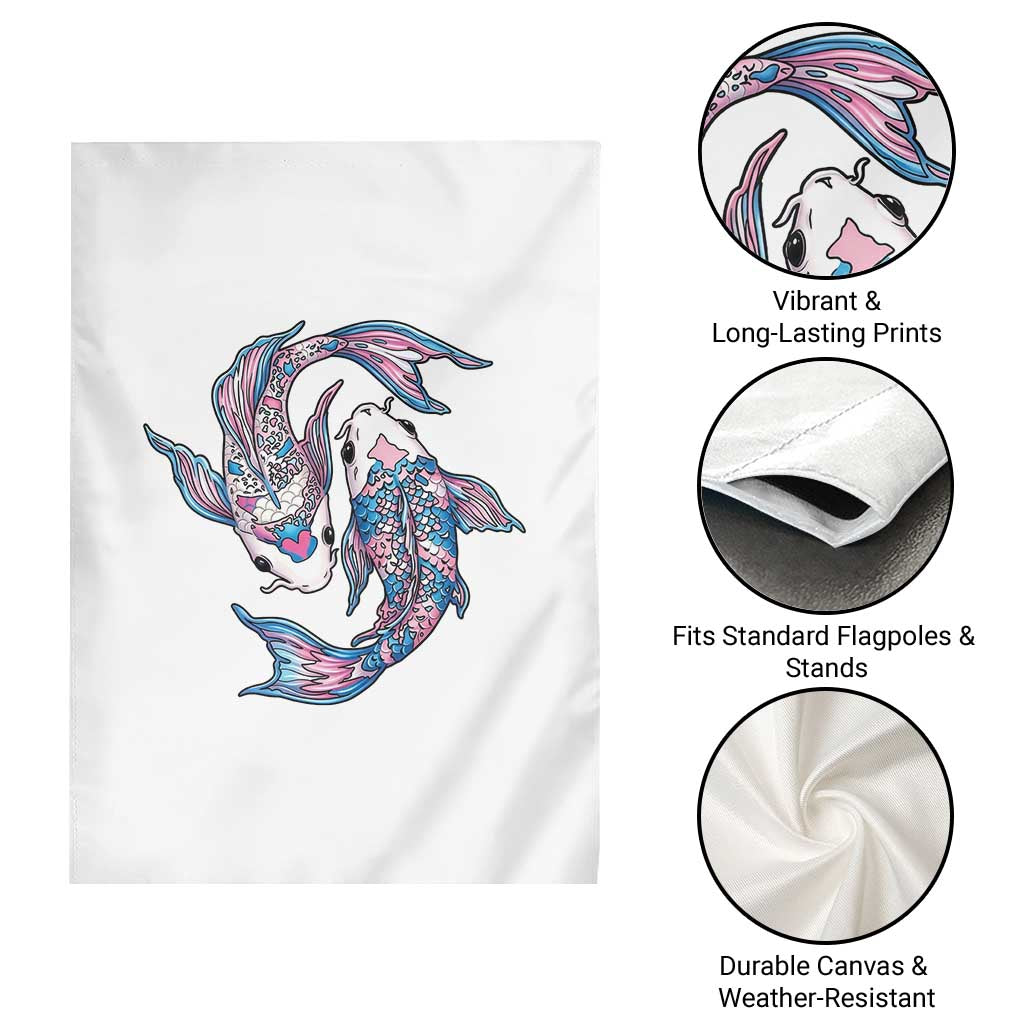 Transgender Ally Koi Fish Garden Flag Funny Japanese Art Graphic TS12 Print Your Wear