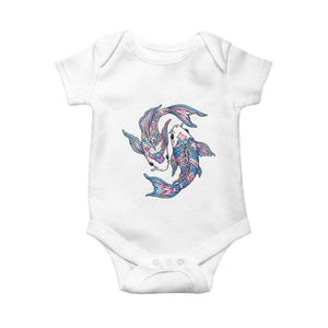 Transgender Ally Koi Fish Baby Onesie Funny Japanese Art Graphic