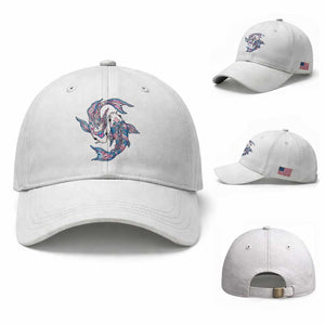 Transgender Ally Koi Fish Baseball Cap Funny Japanese Art Graphic