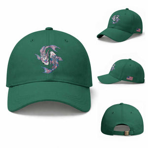 Transgender Ally Koi Fish Baseball Cap Funny Japanese Art Graphic