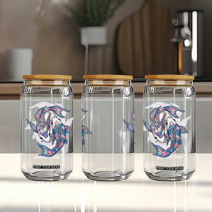 Transgender Ally Koi Fish Glass Can Funny Japanese Art Graphic
