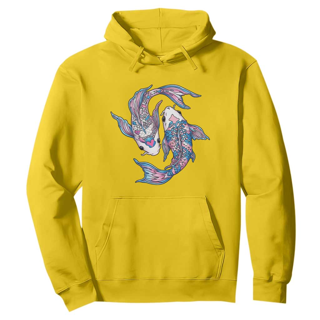Transgender Ally Koi Fish Hoodie Funny Japanese Art Graphic TS12 Daisy Print Your Wear