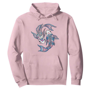 Transgender Ally Koi Fish Hoodie Funny Japanese Art Graphic TS12 Light Pink Print Your Wear
