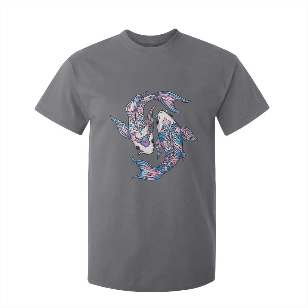 Transgender Ally Koi Fish T Shirt For Kid Funny Japanese Art Graphic