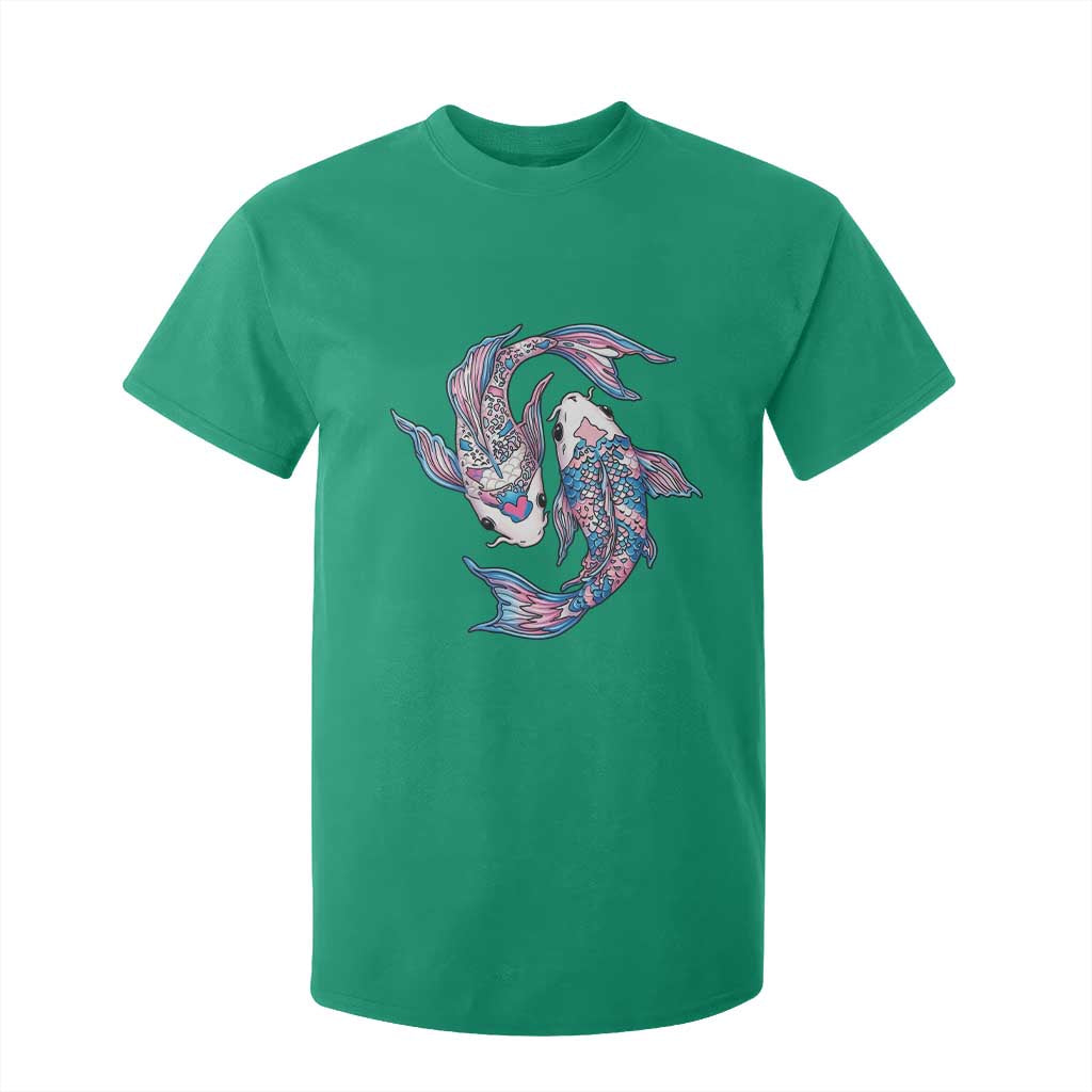 Transgender Ally Koi Fish T Shirt For Kid Funny Japanese Art Graphic