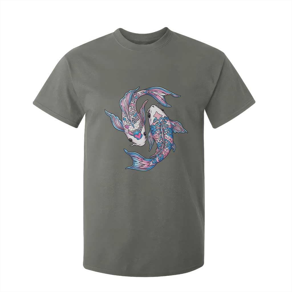 Transgender Ally Koi Fish T Shirt For Kid Funny Japanese Art Graphic