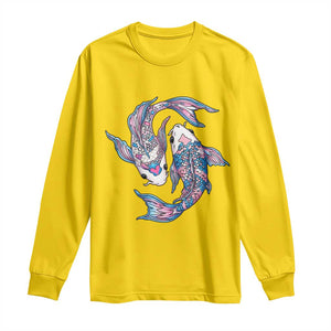 Transgender Ally Koi Fish Long Sleeve Shirt Funny Japanese Art Graphic TS12 Daisy Print Your Wear