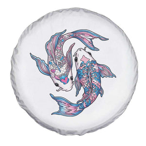 Transgender Ally Koi Fish Spare Tire Cover Funny Japanese Art Graphic TS12 Print Your Wear