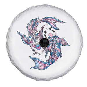 Transgender Ally Koi Fish Spare Tire Cover Funny Japanese Art Graphic TS12 Print Your Wear