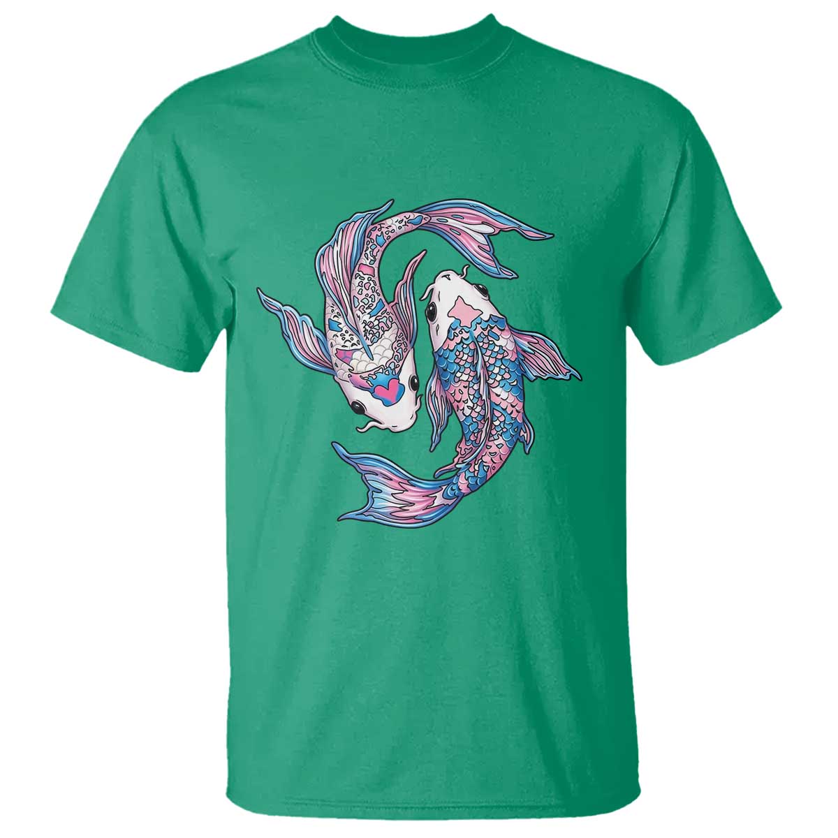 Transgender Ally Koi Fish T Shirt Funny Japanese Art Graphic