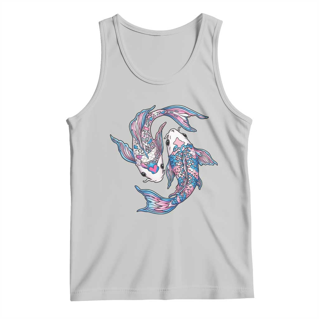 Transgender Ally Koi Fish Tank Top Funny Japanese Art Graphic