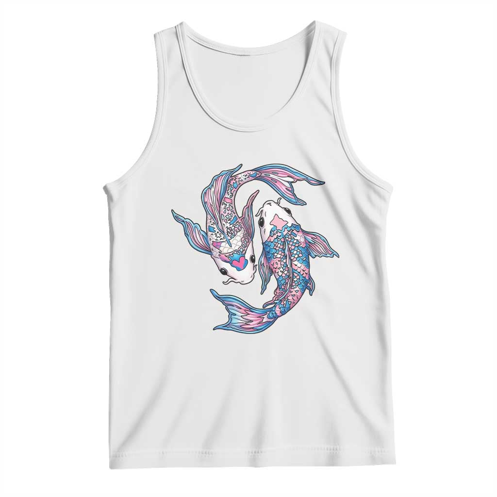 Transgender Ally Koi Fish Tank Top Funny Japanese Art Graphic
