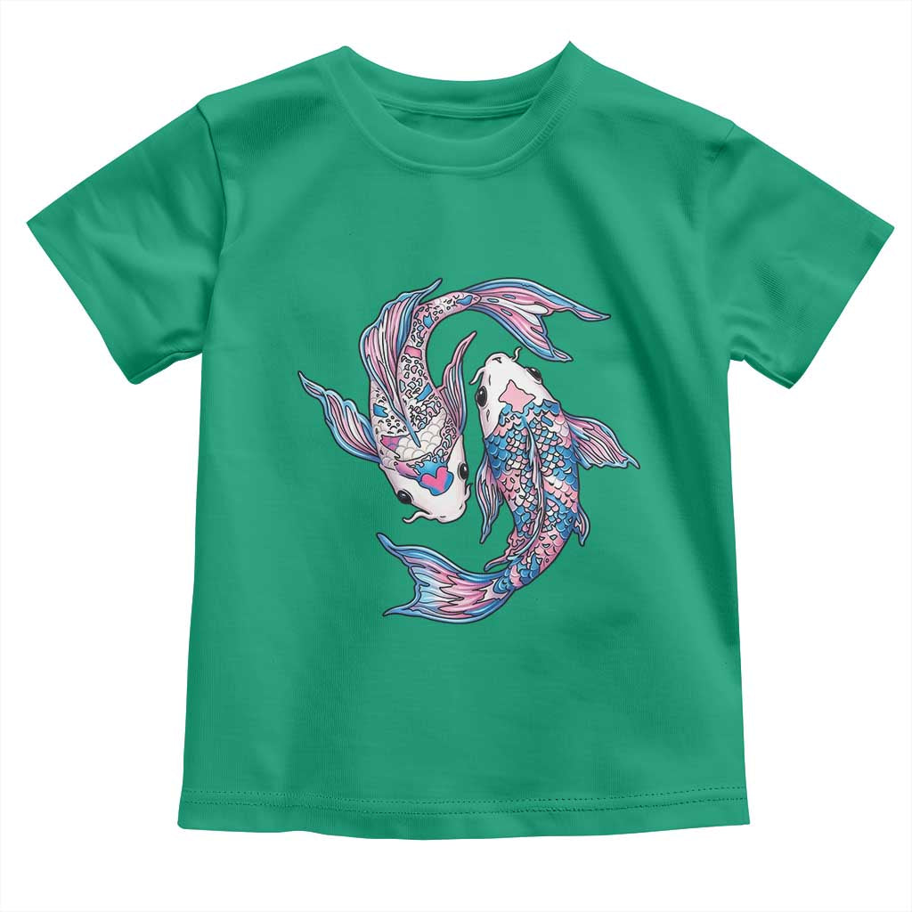 Transgender Ally Koi Fish Toddler T Shirt Funny Japanese Art Graphic TS12 Irish Green Print Your Wear
