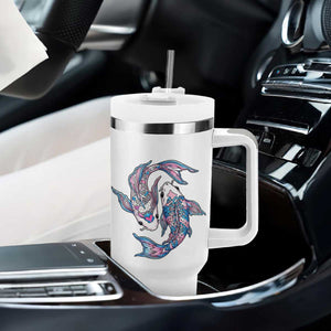 Transgender Ally Koi Fish Tumbler With Handle Funny Japanese Art Graphic