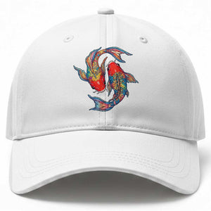 Rainbow Koi Fish LGBTQ Pride Baseball Cap Colorful Japanese Carp TS12 Print Your Wear