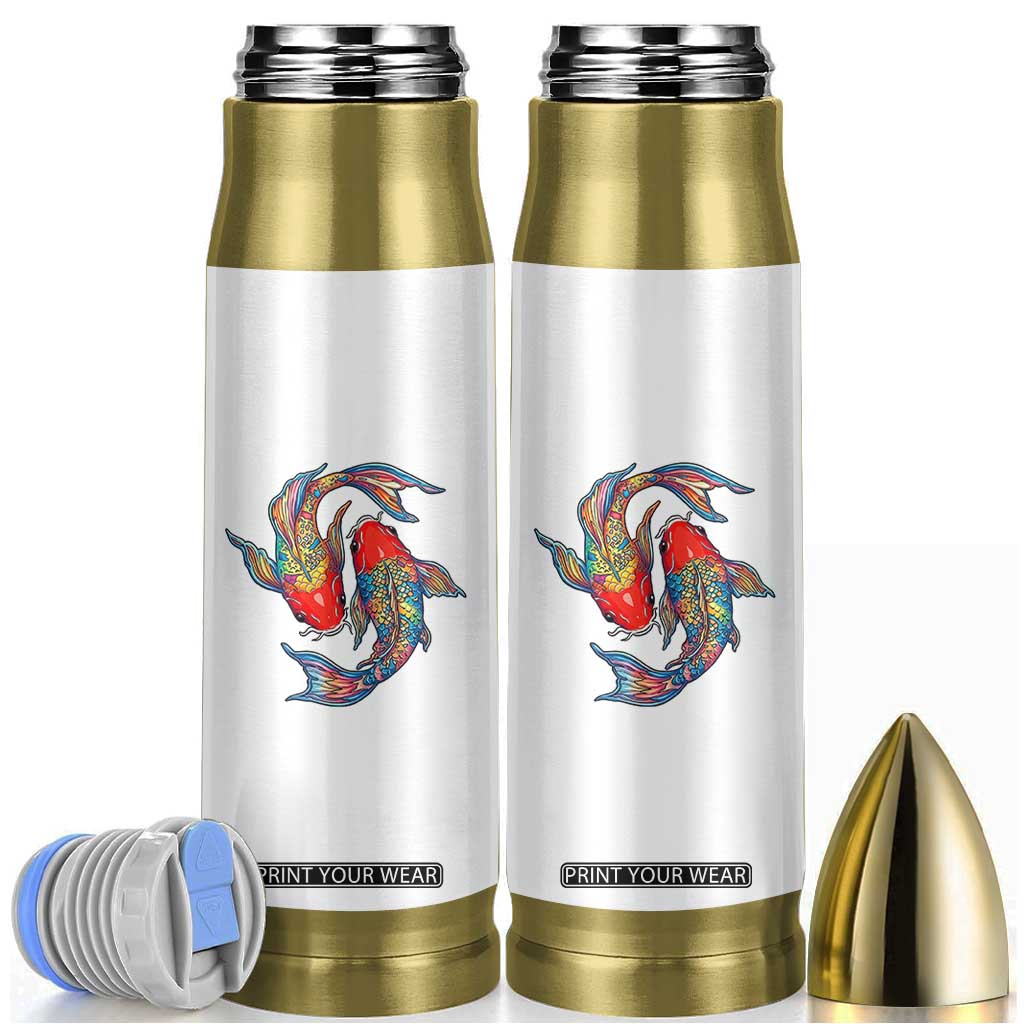 Rainbow Koi Fish LGBTQ Pride Bullet Tumbler Colorful Japanese Carp