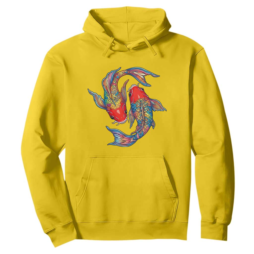 Rainbow Koi Fish LGBTQ Pride Hoodie Colorful Japanese Carp TS12 Daisy Print Your Wear