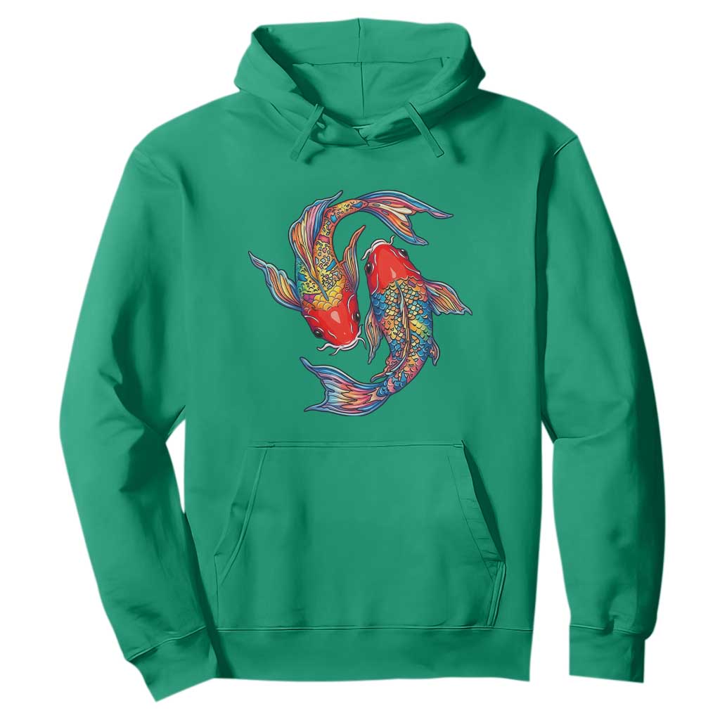 Rainbow Koi Fish LGBTQ Pride Hoodie Colorful Japanese Carp TS12 Irish Green Print Your Wear