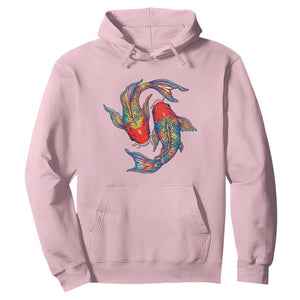 Rainbow Koi Fish LGBTQ Pride Hoodie Colorful Japanese Carp TS12 Light Pink Print Your Wear
