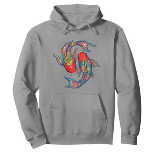 Rainbow Koi Fish LGBTQ Pride Hoodie Colorful Japanese Carp TS12 Sport Gray Print Your Wear