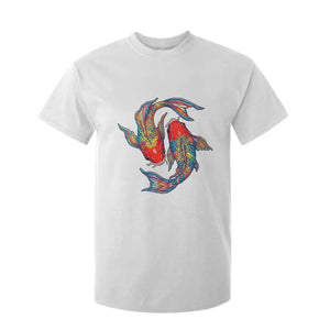 Rainbow Koi Fish LGBTQ Pride T Shirt For Kid Colorful Japanese Carp TS12 White Print Your Wear