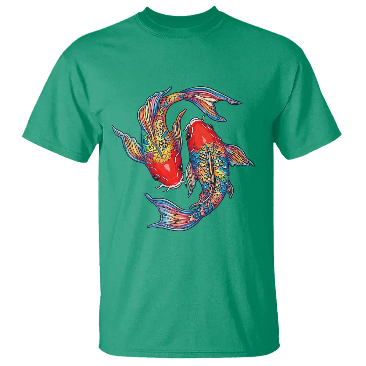Rainbow Koi Fish LGBTQ Pride T Shirt Colorful Japanese Carp TS12 Irish Green Print Your Wear