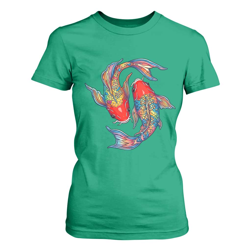 Rainbow Koi Fish LGBTQ Pride T Shirt For Women Colorful Japanese Carp TS12 Irish Green Print Your Wear