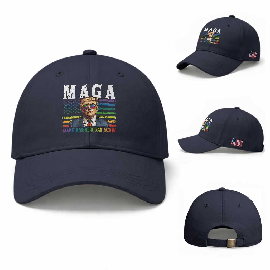 Make America Gay Again Baseball Cap LGBTQ Political Satire