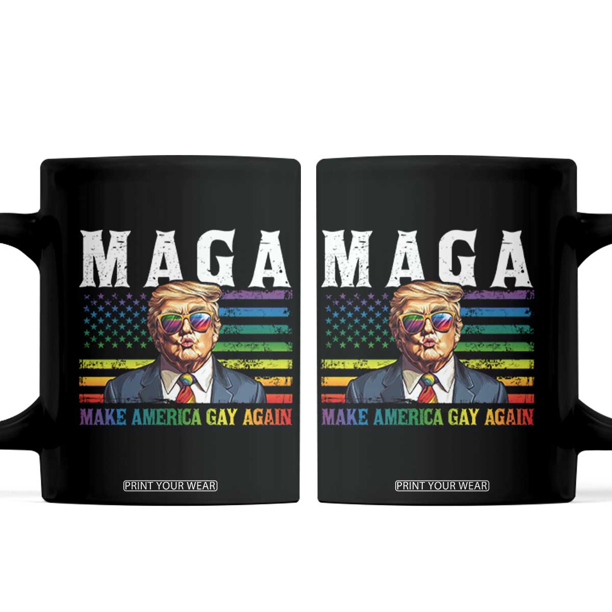 Make America Gay Again Coffee Mug LGBTQ Political Satire