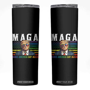 Make America Gay Again Skinny Tumbler LGBTQ Political Satire