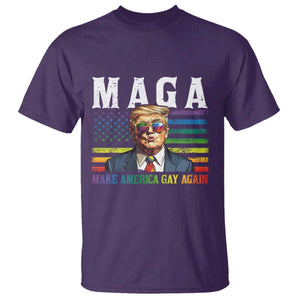 Make America Gay Again T Shirt LGBTQ Political Satire TS12 Purple Print Your Wear