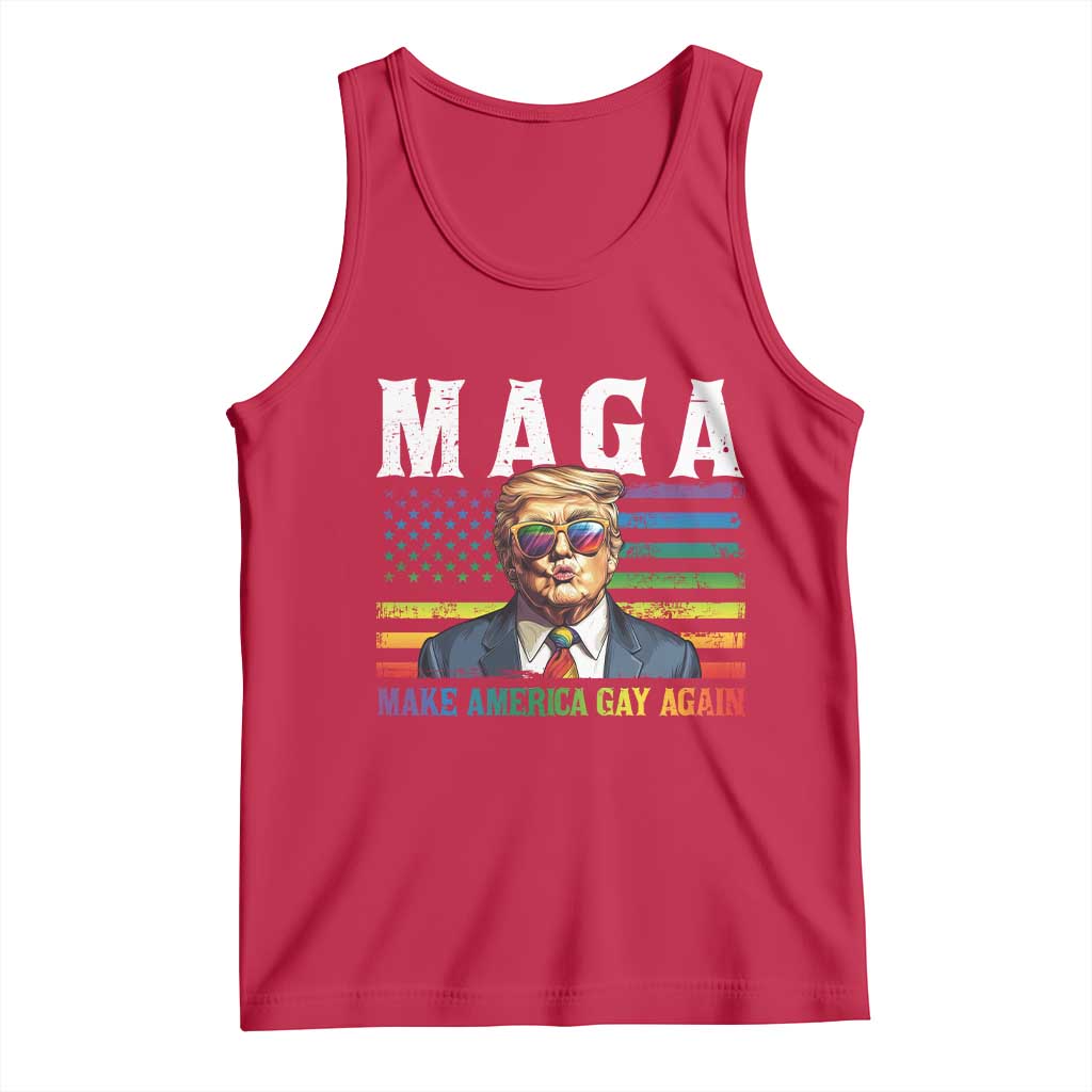 Make America Gay Again Tank Top LGBTQ Political Satire
