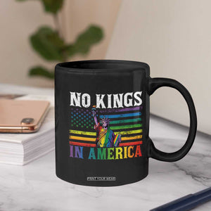 No Kings In America LGBT Pride Coffee Mug Anti Authoritarian Political